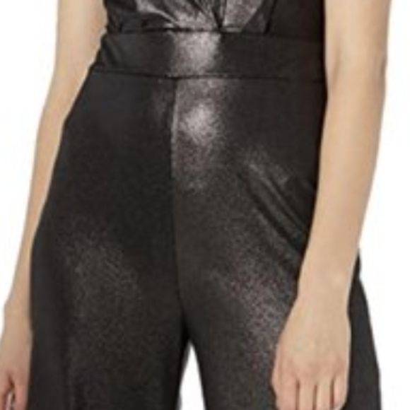 Bcbgeneration Pants Jumpsuits Black Shimmer - Picture 4 of 12